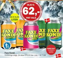 Købmandsgården Faxe Kondi, DKK 62 tilbud