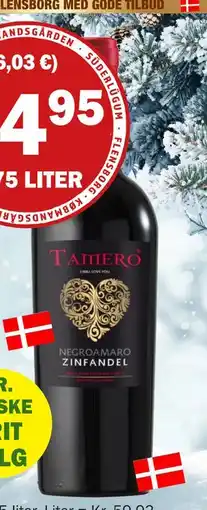 Købmandsgården Tamero Zinfandel, DKK 44.95 tilbud
