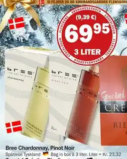 Købmandsgården Bree Chardonnay, Pinot Noir, DKK 69.95 tilbud