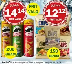 Købmandsgården Kettle Chips, DKK 12.12 tilbud