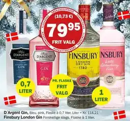 Købmandsgården Finsbury London Gin, DKK 79.95 tilbud