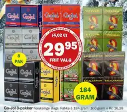 Købmandsgården Ga-Jol 8-pakker, DKK 29.95 tilbud