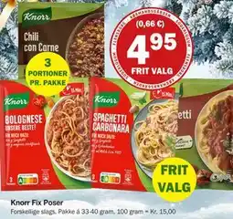 Købmandsgården Knorr Fix Poser, DKK 4.95 tilbud