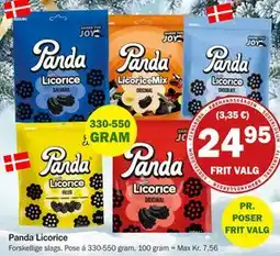 Købmandsgården Panda Licorice, DKK 24.95 tilbud