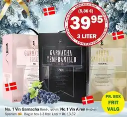 Købmandsgården No. 1 Vin Garnacha, DKK 39.95 tilbud