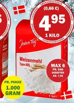 Købmandsgården Jeden Tag - Mel, DKK 4.95 tilbud