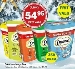 Købmandsgården Dreamies Mega Box, DKK 54.95 tilbud