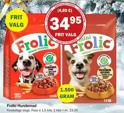 Købmandsgården Frolic Hundemad, DKK 34.95 tilbud