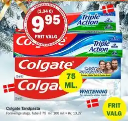 Købmandsgården Colgate Tandpasta, DKK 9.95 tilbud