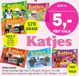 Købmandsgården Katjes poser, DKK 5 tilbud