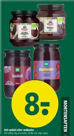 Coop 365 365 rødkål eller rødbeder tilbud