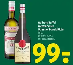 Coop 365 Aalborg Taffel Akvavit eller Gammel Dansk Bitter tilbud