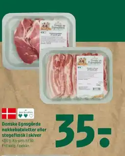Coop 365 Danske Egnsgårde nakkekoteletter eller stegeflæsk i skiver tilbud