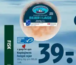 Coop 365 Kaptajnens fangst rejer tilbud