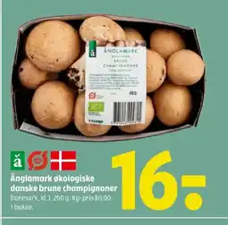 Coop 365 Änglamark økologiske danske brune champignoner tilbud