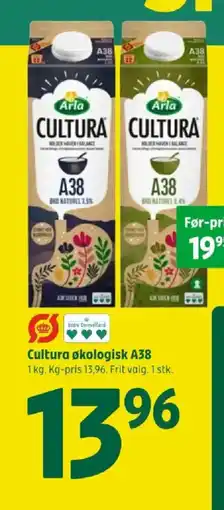 Coop 365 Arla Cultura økologisk A38 tilbud