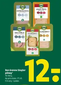 Coop 365 Den Grønne Slagter pålæg tilbud