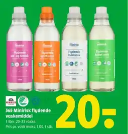 Coop 365 365 Minirisk flydende vaskemiddel tilbud