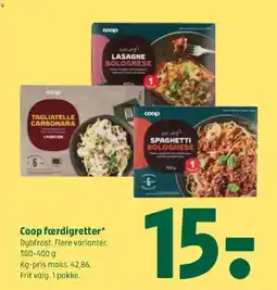Coop 365 Coop færdigretter tilbud