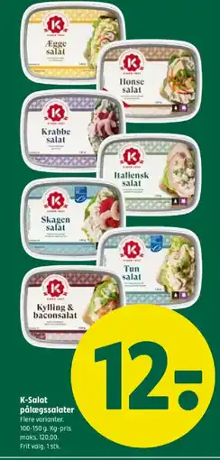 Coop 365 K-Salat pålægssalater tilbud