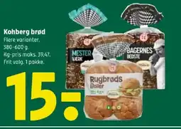Coop 365 Kohberg brød tilbud