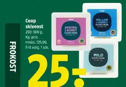 Coop 365 Coop skiveost tilbud