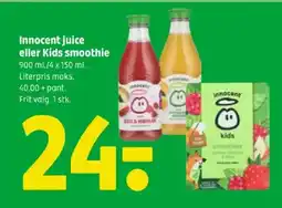 Coop 365 Innocent juice eller Kids smoothie tilbud