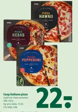 Coop 365 Coop italiana pizza tilbud