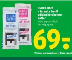 Coop 365 Black Coffee - Søren Le Smidt edition hele bønner kaffe tilbud