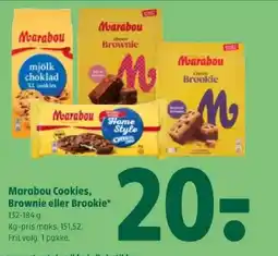 Coop 365 Marabou Cookies, Brownie eller Brookie tilbud