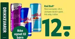 Coop 365 Red Bull tilbud