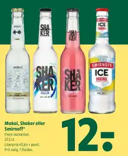 Coop 365 Mokai, Shaker eller Smirnoff tilbud