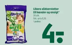 Coop 365 Libero vådservietter til hænder og ansigt tilbud
