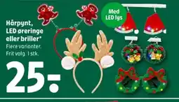 Coop 365 Hårpynt, LED øreringe eller briller tilbud