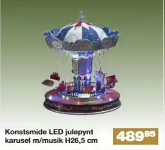 Konstsmide LED julepynt karusel m/musik H26,5 cm