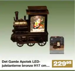 Bauhaus Det Gamle Apotek LED- julelanterne bronze H17 cm tilbud