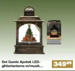 Bauhaus Det Gamle Apotek LED- glitterlanterne m/musik. tilbud