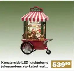 Bauhaus Konstsmide LED-julelanterne julemandens værksted mul. tilbud