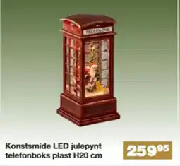 Bauhaus Konstsmide LED julepynt telefonboks plast H20 cm tilbud