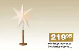 Bauhaus Markslöjd Speranza bordlampe stjerne tilbud