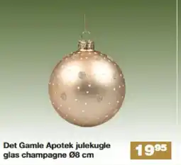 Bauhaus Det Gamle Apotek julekugle glas champagne tilbud