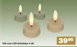 Bauhaus Veli Line LED fyrfadslys tilbud