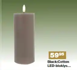Bauhaus Black:Cotton LED-bloklys tilbud