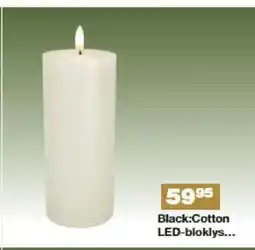 Bauhaus Black:Cotton LED-bloklys tilbud