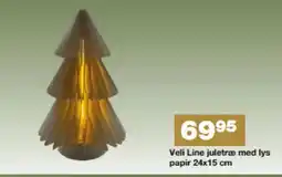 Bauhaus Veli Line juletræ med lys papir tilbud