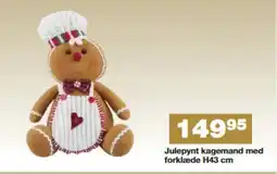 Bauhaus Julepynt kagemand med forklæde H43 cm tilbud