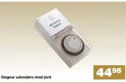 Bauhaus Døgnur udendørs med jord tilbud