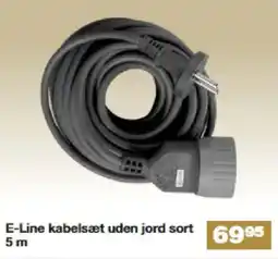 Bauhaus E-Line kabelsæt uden jord sort tilbud