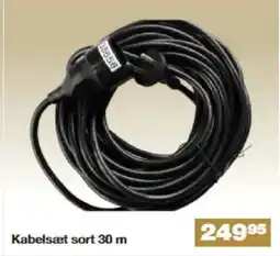 Bauhaus Kabelsæt sort tilbud