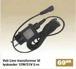 Bauhaus Veli Line transformer til lyskæder 12W/31V tilbud